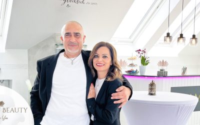 Ayla Sonkaya & Cafer Sonkaya bei der Eröffnung – Schönheitssalon in Hürth bei Köln